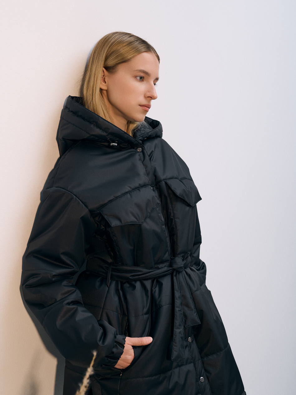 Куртка демисезонная "Эмми" черный