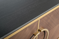 Тумба под ТВ 4-х дверная шпон 200x58x40см Garda Decor