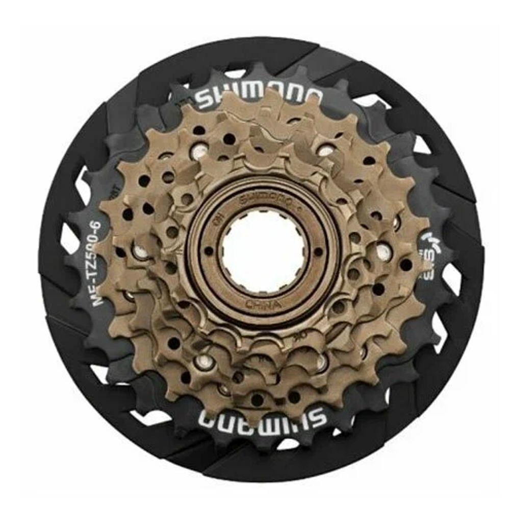 Трещотка MF-TZ500-CP Shimano (14-16-18-21-24-28 зубьев) 6 скор., с защитой цепи, арт.520047 (10216170/160122/3012291, Китай)