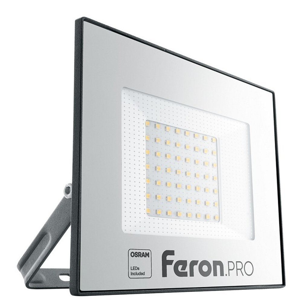 Прожектор светодиодный 50W 6400K IP65  AC175-265V/50Hz. черный. LL-1000