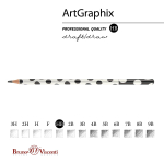 Карандаш ч/г НВ "ArtGraphix. Горох" корпус пластик. (BrunoVisconti)