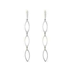 "Аперитив" серьги в серебряном покрытии из коллекции "Бар" от Jenavi c английским замком