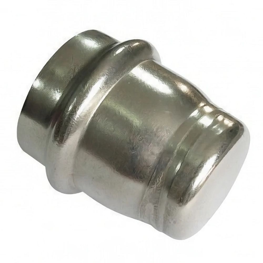Заглушка пресс Rommer 15 мм из нержавеющей стали (RSS-0025-000015)