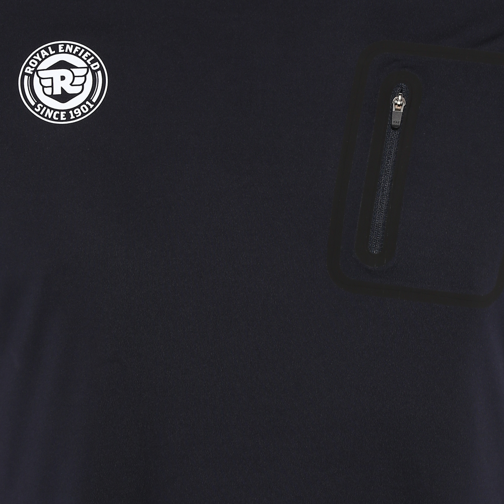 Футболка мужская Royal Enfield, цвет - черный, размер - M, арт. RLATSM000314 (TSSS20033BLACK)