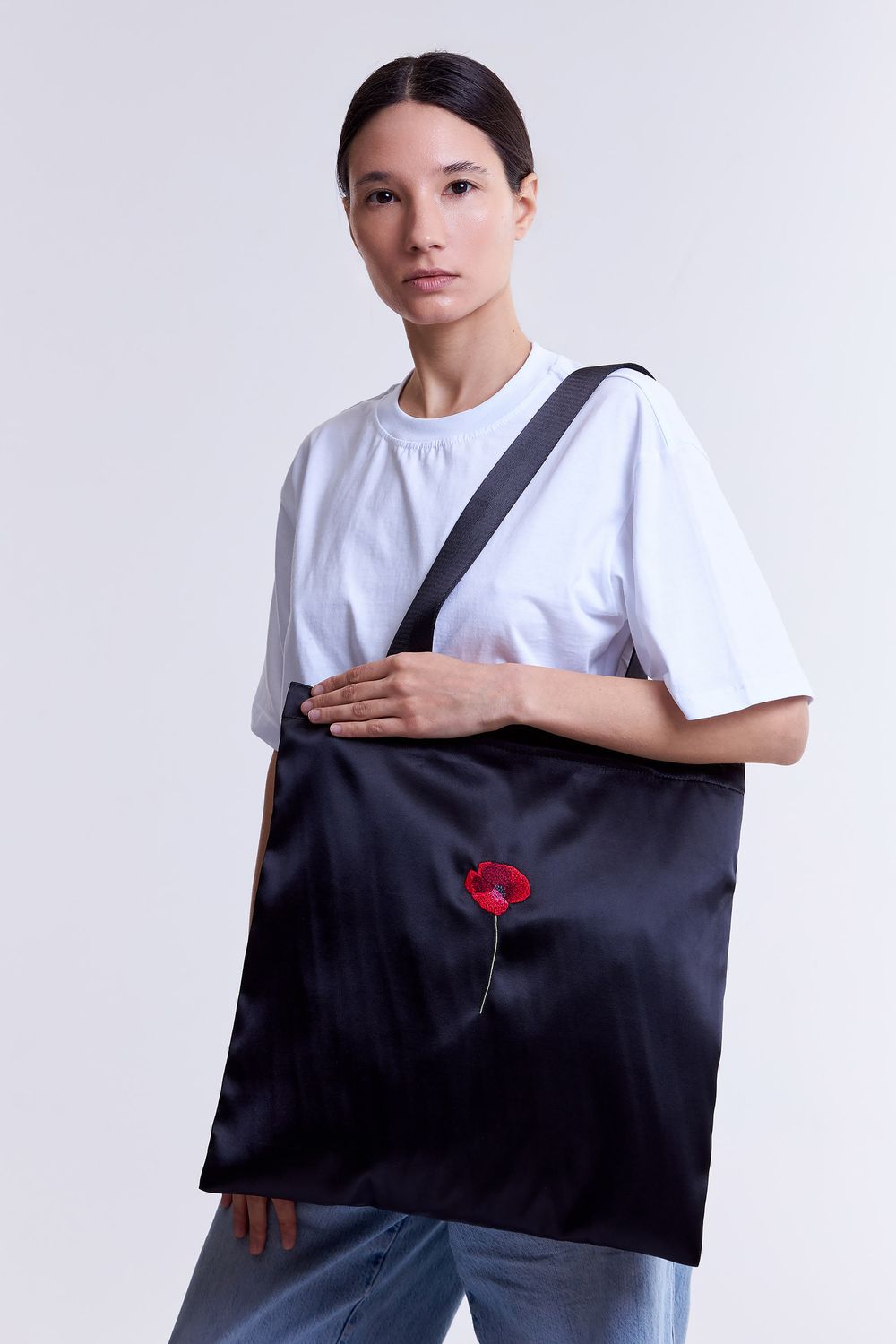 Шоппер Гербарий Мак черный