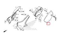 83602-KZZ-J00ZA. COVER, TOOL BOX *NH1*. Tool box cover. Fairing Honda CRF250Rally