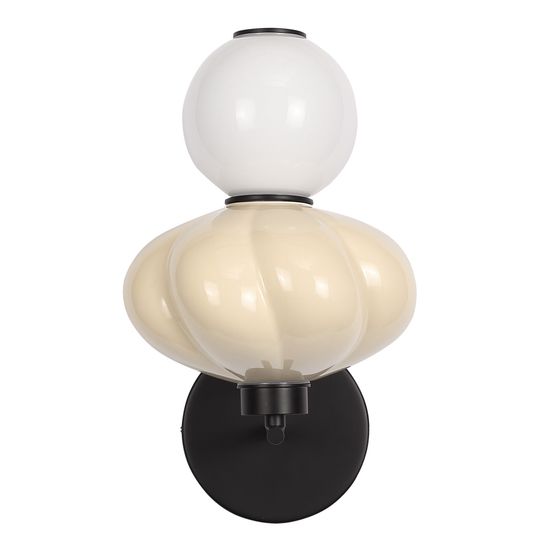 SL6134.411.01 Светильник настенный ST-Luce черный/желтый, опаловый LED 1*8W 3000K FLORENTINI