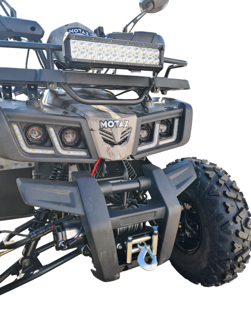 Квадроцикл Motax GRIZLIK T200 LUX черный-коричневый камуфляж