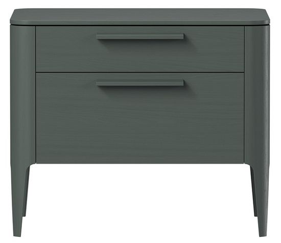 Тумба прикроватная Type oak 2 ящика ширина 60 см (темно-серый)