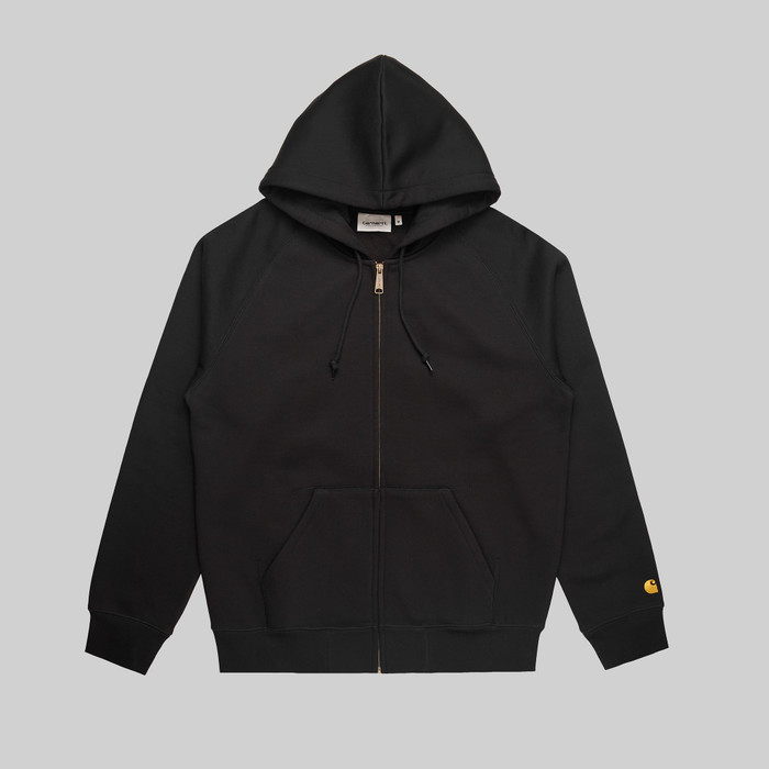 Толстовка мужская Carhartt WIP Chase Jacket Hooded артикул:I033664_black - купить в магазине Дайс