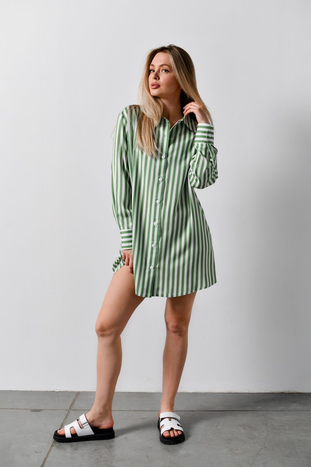 Блузка (рубашка) Тропический рай-2 Виотекс ЗЕЛЁНЫЙ