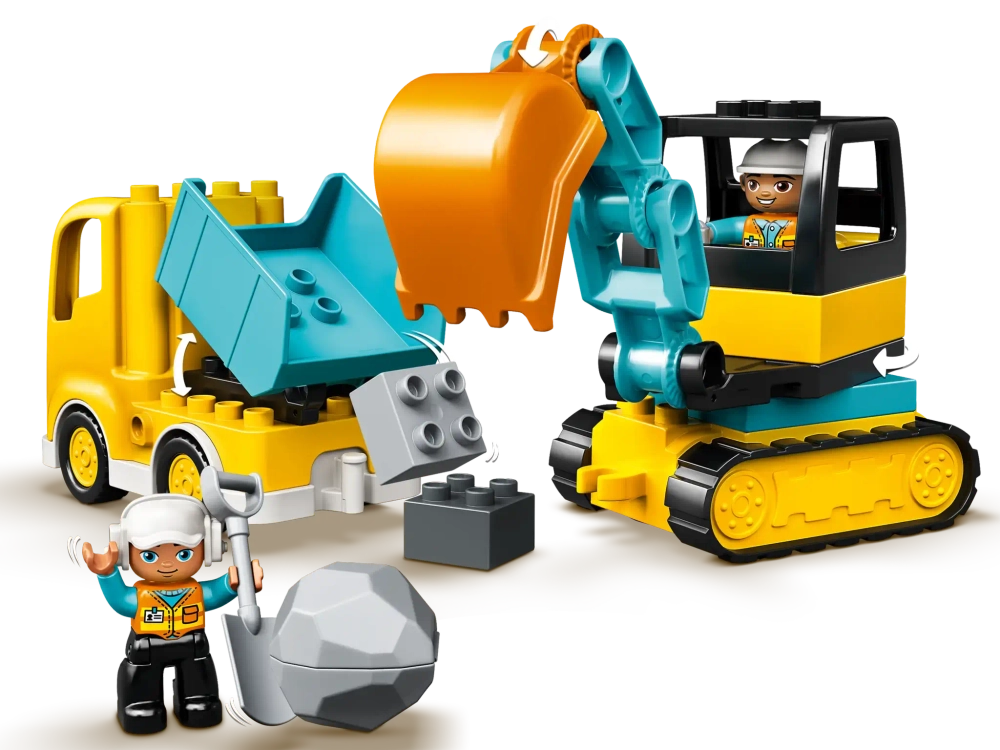 Конструктор LEGO Duplo 10931 Конструктор Грузовой и гусеничный экскаватор