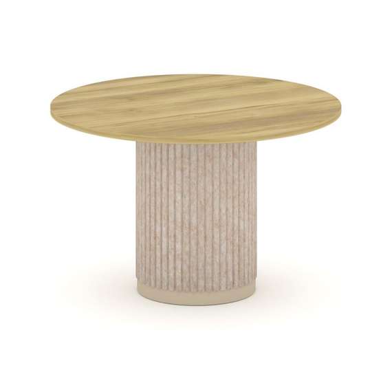 Felto Стол переговорный круглый D=1200 PR.C.SPRG-005.D Дуб Винченцо/Металл Капучино/Крем-брюле 1200*