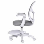 Кресло детское с подставкой для ног BRABIX "Toy MG-205", сетка/ткань TW, серое, 533153