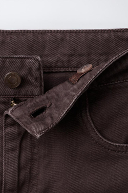 ZARA ДЖИНСЫ WIDE LEG, КОРИЧНЕВЫЙ