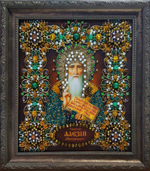 Принт-Ии22 Ткань с нанесенной авторской схемой Святой Алексий