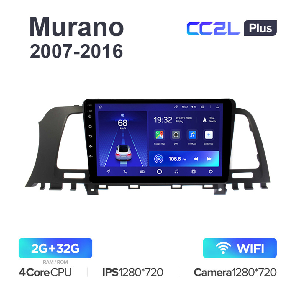 Teyes CC2L Plus 9" для Nissan Murano 2007-2016
