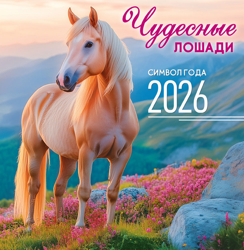 Календарь на скрепке (ПК) Символ года (фото). Чудесные лошади