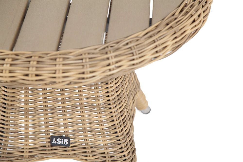 "Равенна" кофейный стол из искусственного ротанга, цвет соломенный