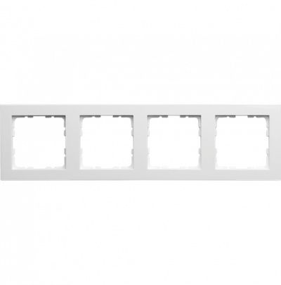 Рамка G-Classic 4-постовая, цвет белый глянцевый