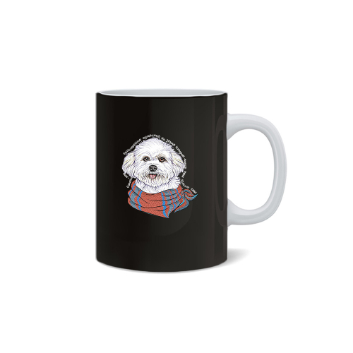 Кружка "Бишон любит тебя больше себя"