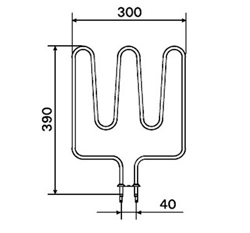 ТЭН Harvia ZSK-690 (1500 W, для печей KIP/KV/M/V)