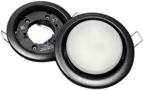 Светильник GX53 OPTIMA BLACK матовый, термостойкий, 100 шт/кор