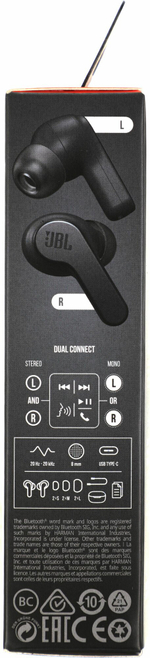 Беспроводные наушники JBL Wave 200TWS Global, USB Type-C, черный