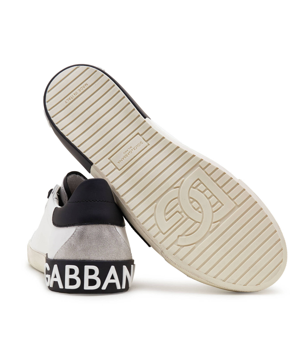 Кожаные кроссовки Dolce & Gabbana - белый(CS2203 AO277)