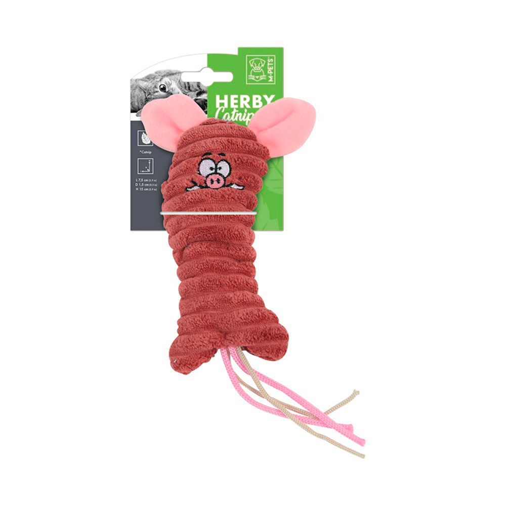 Игрушка M-PETS PLAY HERBY (Хёрби) зверушки с кошачьей мятой 15x7.5x1.5 см, для кошек