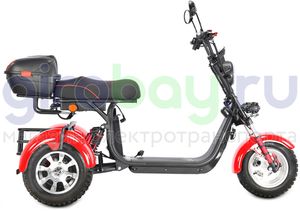 Электроскутер WHITE SIBERIA PRO TRIKE 3000W OFF-ROAD (Красный) фото №6