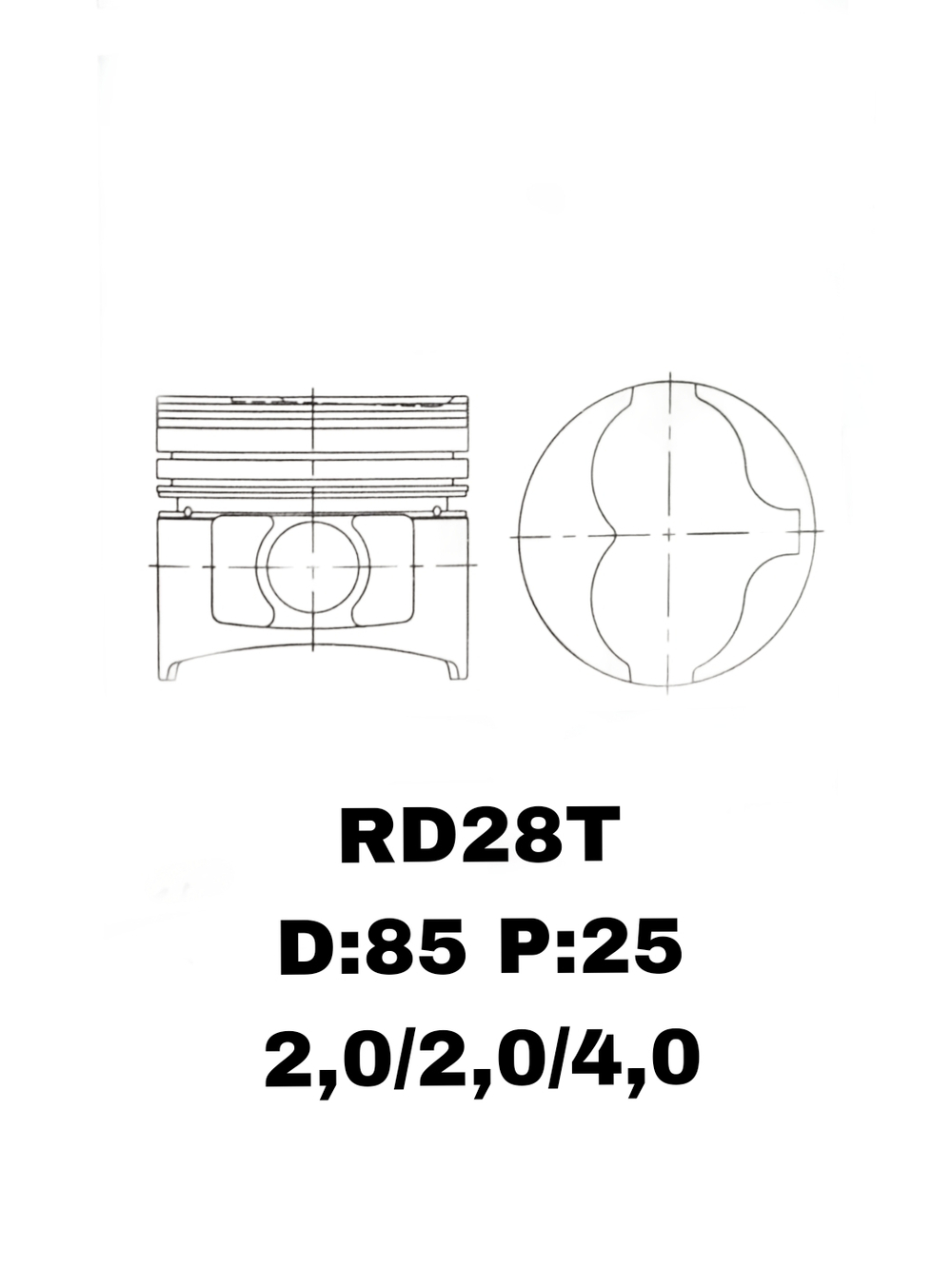 ПОРШНЯ RD28T