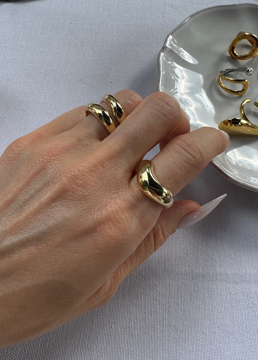 Кольцо двойное