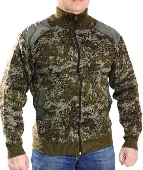 Джемпер на молнии мужской (Цифра с нашивками)