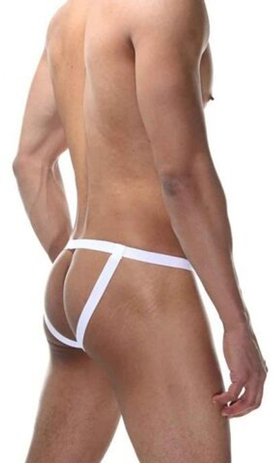 Пикантные трусы-джоки из кружева на резинках (Размер: L-XL) (Цвет: фиолетовый)