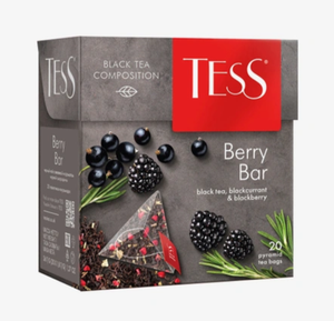 Чай Tess Berry Bar черный 20 пирамидок