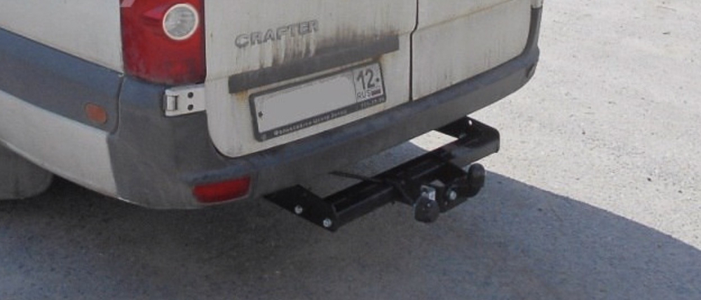 Фаркоп для Mercedes Sprinter фургон со ступенькой 2006-, Volkswagen Crafter Тип шара: F. Нагрузки: 2500/100 кг, MB 04