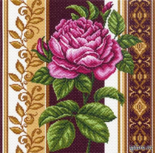 "Розовый каприз 2"-1420 канва с рисунком