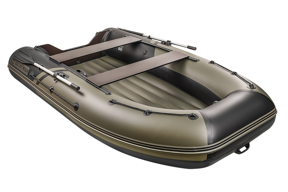 YACHTMAN-320 НДНД (Яхтман) хаки-черный (лодка ПВХ нднд под мотор с усилением)