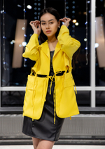 Пиджак Amore раздельный завязками желтый