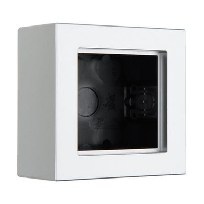 Коробка для накладного монтажа 1-местная LIREGUS EPSILON PMD-001.E/Mt, металлик