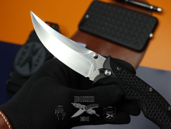 Складной нож Коллекционный Cold Steel Scimitar Plain 25S c клинком из стали VG-1, рукоять Zytel