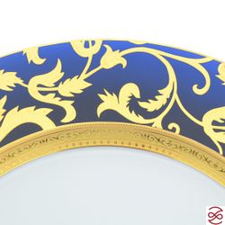 Блюдо Falkenporzellan Constanza Tosca Blueshade Gold 32 см