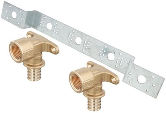 Водорозетка Stout 16-1/2" (2 шт) + Кронштейн Stout 75/150