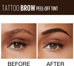 MAYBELLINE NEW YORK Tattoo Brow - Полуперманентная гелевая краска для бровей оттенок Dark Brown, 4 g