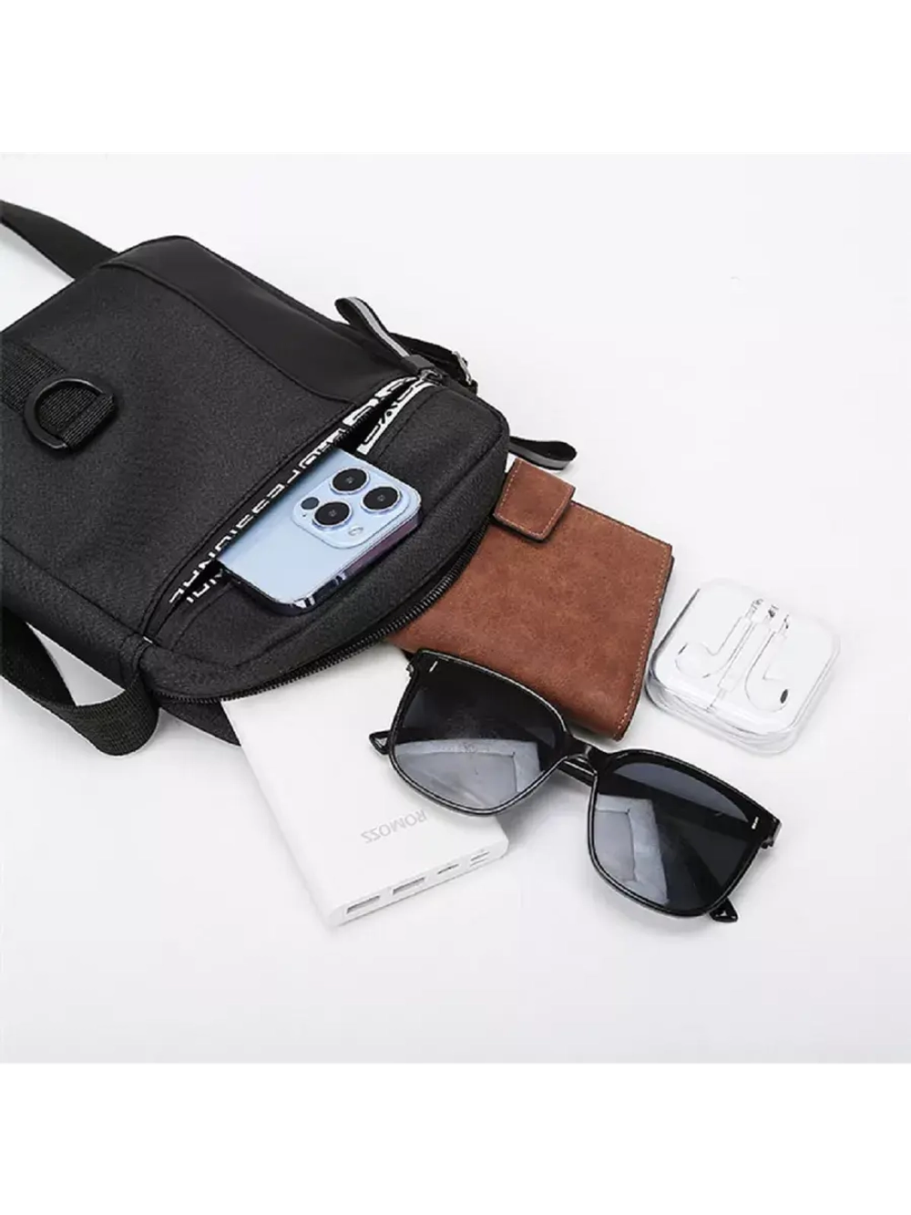 Сумка на плечо мужская кросс боди влагостойкая барсетка.