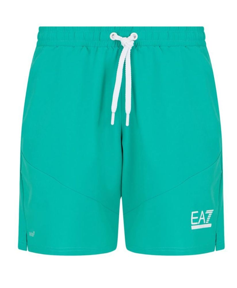 Мужские теннисные шорты EA7 Man Woven Shorts - spectra green