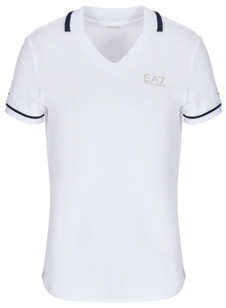 Женское поло EA7 Woman Jersey Polo Shirt - white