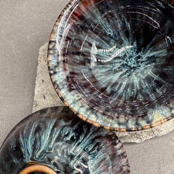 Чашка темная в стиле Цзинь да чжень, 60мл