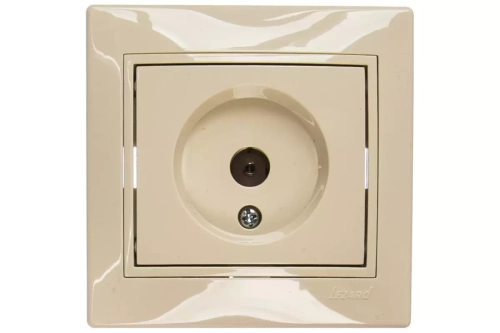 MIRA 701 0303 129 Розетка ТВ прох крем. с вст.с/у